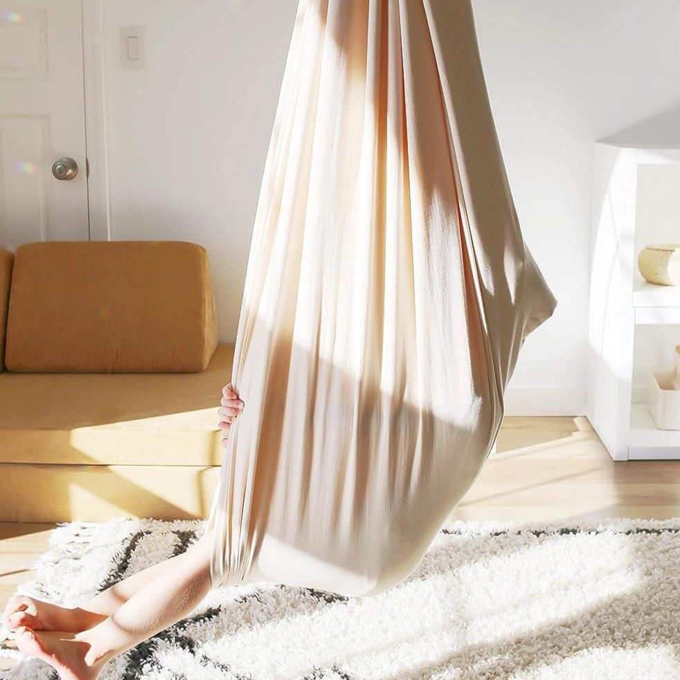 Hanging Sensory Swing Hammock for Kids with Stretch Nylon Fabric